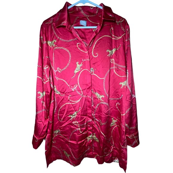 Chico's big cat blouse - Picture 2 of 4